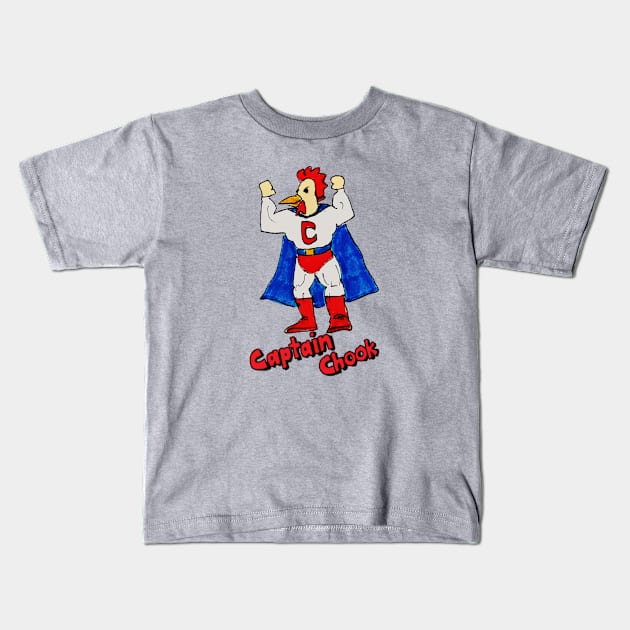 Captain Chook Kids T-Shirt by crap-art